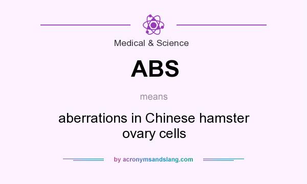 What does ABS mean? It stands for aberrations in Chinese hamster ovary cells