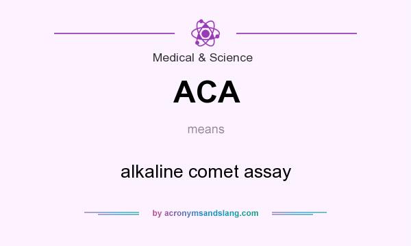 What does ACA mean? It stands for alkaline comet assay