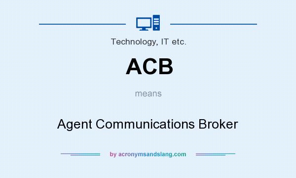 What does ACB mean? It stands for Agent Communications Broker