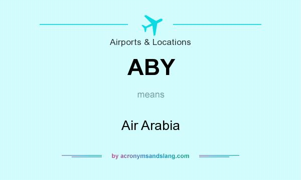 What does ABY mean? It stands for Air Arabia