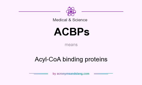 What does ACBPs mean? It stands for Acyl-CoA binding proteins