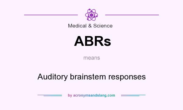 What does ABRs mean? It stands for Auditory brainstem responses