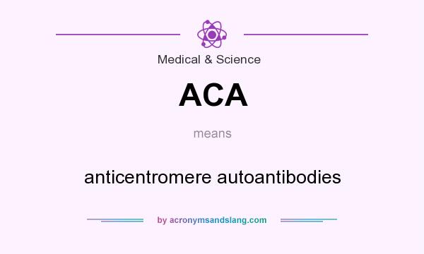 What does ACA mean? It stands for anticentromere autoantibodies