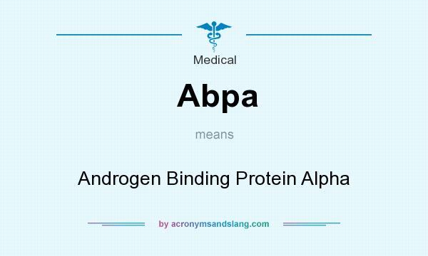 What does Abpa mean? It stands for Androgen Binding Protein Alpha