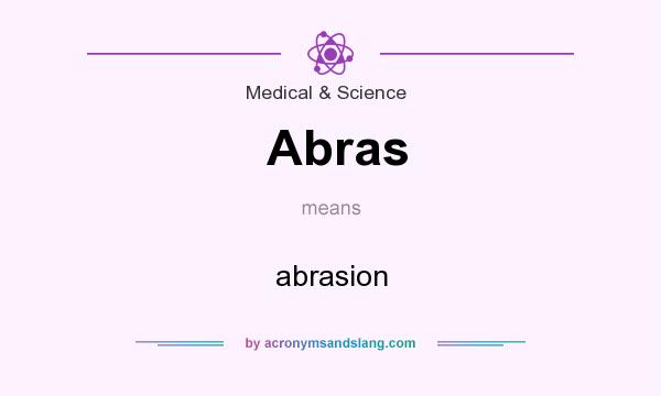 What does Abras mean? It stands for abrasion