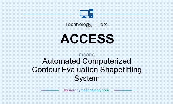 What does ACCESS mean? It stands for Automated Computerized Contour Evaluation Shapefitting System