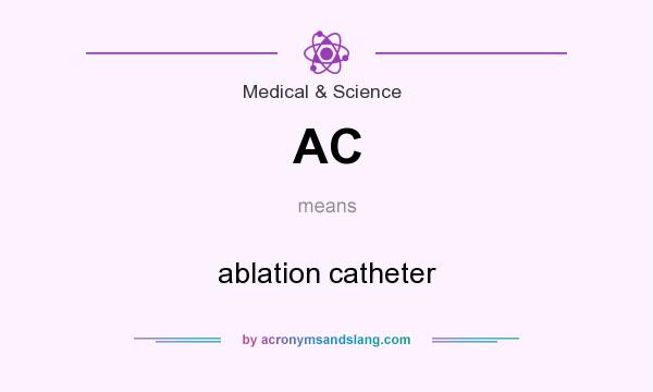What does AC mean? It stands for ablation catheter