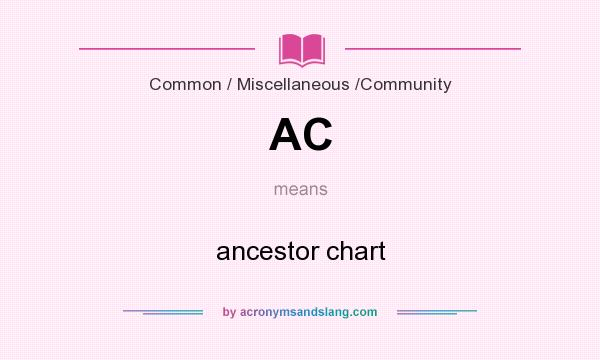 What does AC mean? It stands for ancestor chart