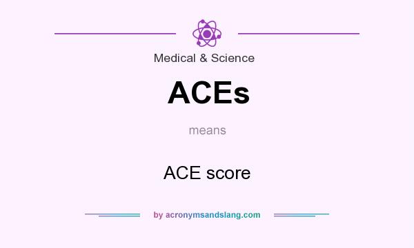 What does ACEs mean? It stands for ACE score