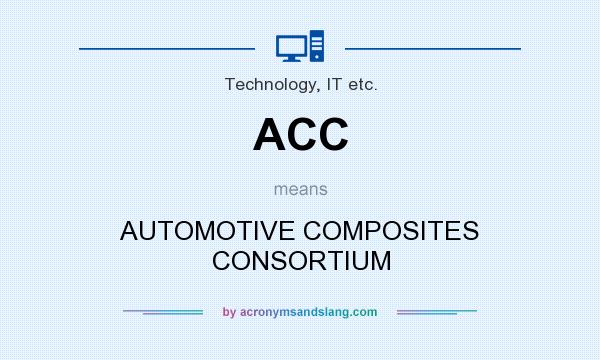 What does ACC mean? It stands for AUTOMOTIVE COMPOSITES CONSORTIUM