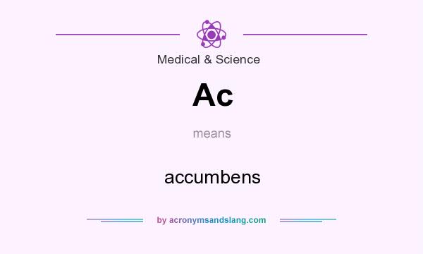 What does Ac mean? It stands for accumbens