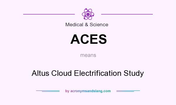 What does ACES mean? It stands for Altus Cloud Electrification Study