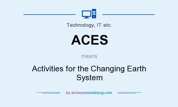 What does ACES mean? It stands for Activities for the Changing Earth System