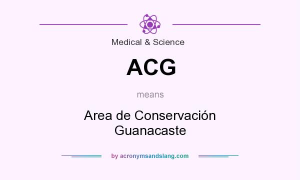 What does ACG mean? It stands for Area de Conservación Guanacaste