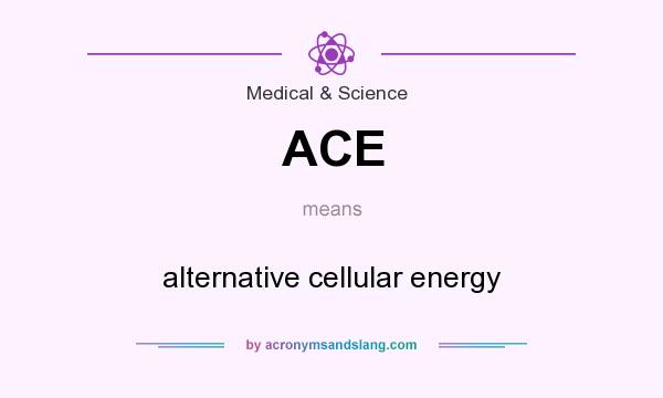 What does ACE mean? It stands for alternative cellular energy