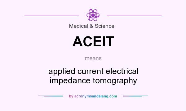 What does ACEIT mean? It stands for applied current electrical impedance tomography