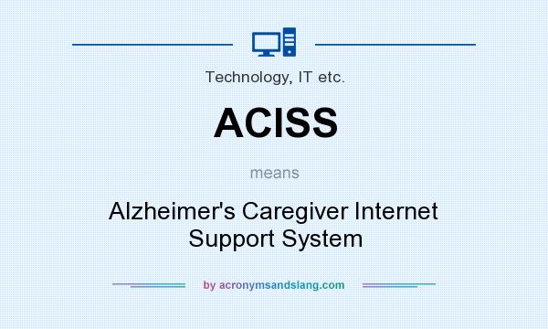 What does ACISS mean? It stands for Alzheimer`s Caregiver Internet Support System