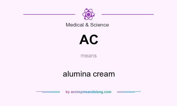 What does AC mean? It stands for alumina cream