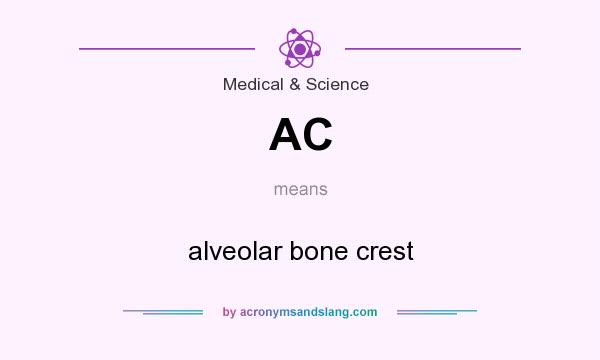 What does AC mean? It stands for alveolar bone crest