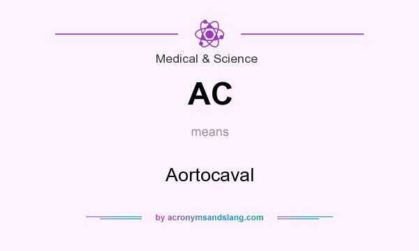 What does AC mean? It stands for Aortocaval