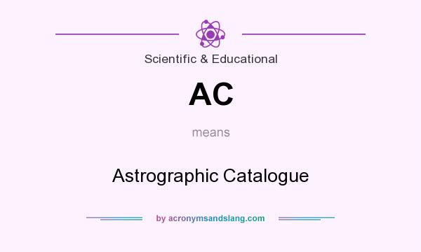 What does AC mean? It stands for Astrographic Catalogue
