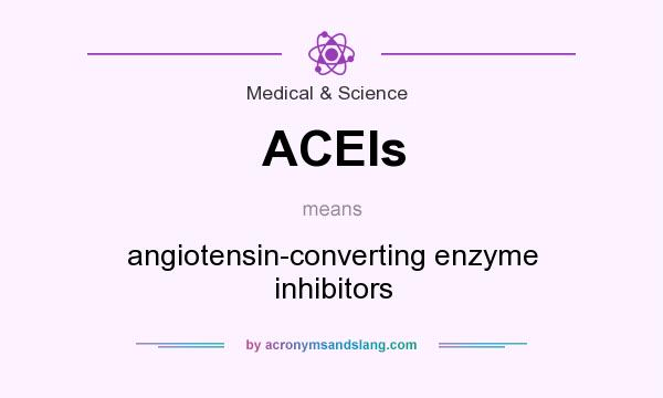 What does ACEIs mean? It stands for angiotensin-converting enzyme inhibitors
