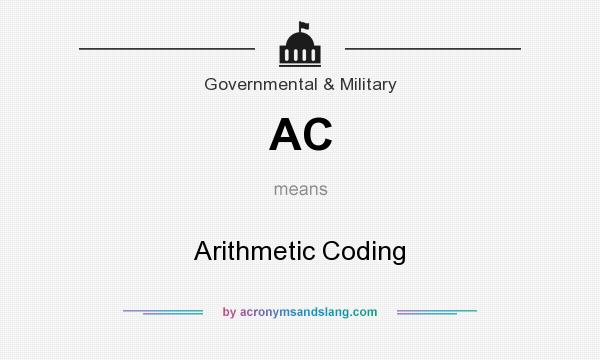 What does AC mean? It stands for Arithmetic Coding