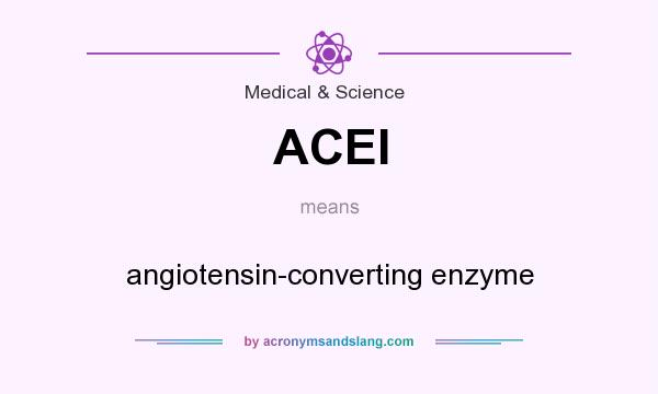 What does ACEI mean? It stands for angiotensin-converting enzyme