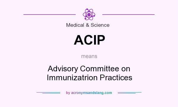 What does ACIP mean? It stands for Advisory Committee on Immunizatrion Practices