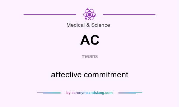 What does AC mean? It stands for affective commitment