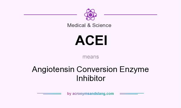 What does ACEI mean? It stands for Angiotensin Conversion Enzyme Inhibitor