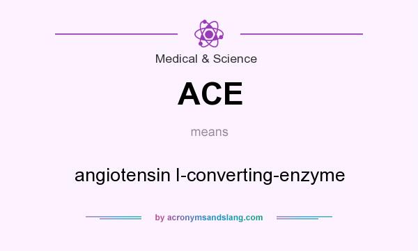 What does ACE mean? It stands for angiotensin I-converting-enzyme