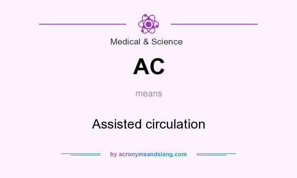 What does AC mean? It stands for Assisted circulation