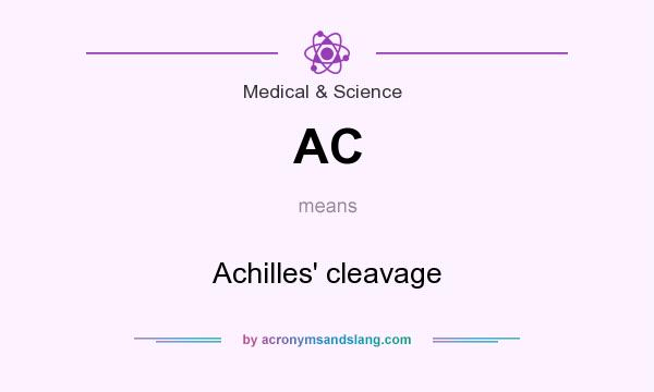What does AC mean? It stands for Achilles` cleavage