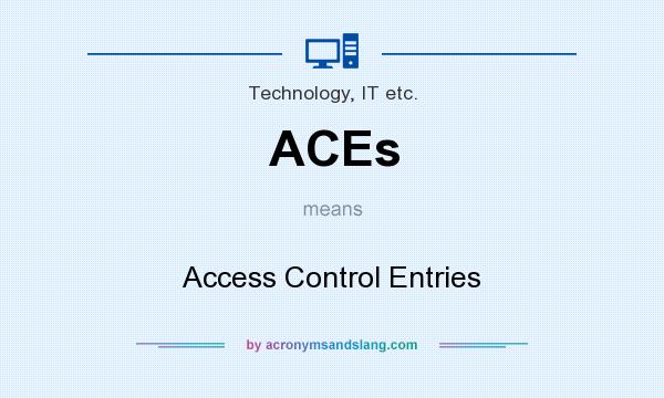 What does ACEs mean? It stands for Access Control Entries