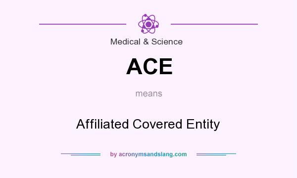 What does ACE mean? It stands for Affiliated Covered Entity