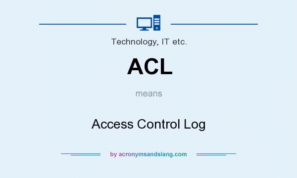 What does ACL mean? It stands for Access Control Log