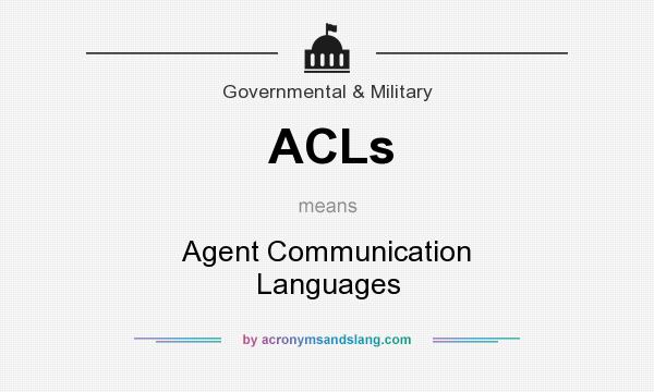 What does ACLs mean? It stands for Agent Communication Languages