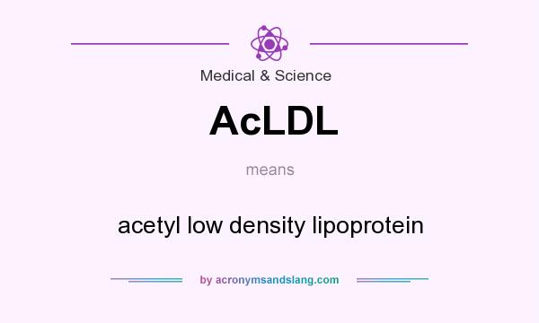 What does AcLDL mean? It stands for acetyl low density lipoprotein