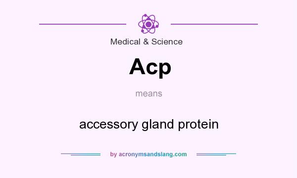 What does Acp mean? It stands for accessory gland protein