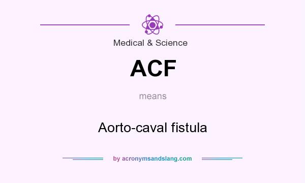 What does ACF mean? It stands for Aorto-caval fistula