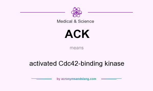What does ACK mean? It stands for activated Cdc42-binding kinase