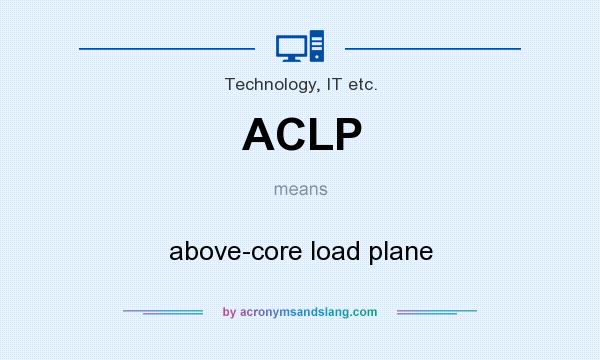 What does ACLP mean? It stands for above-core load plane
