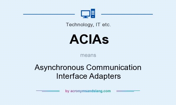 What does ACIAs mean? It stands for Asynchronous Communication Interface Adapters