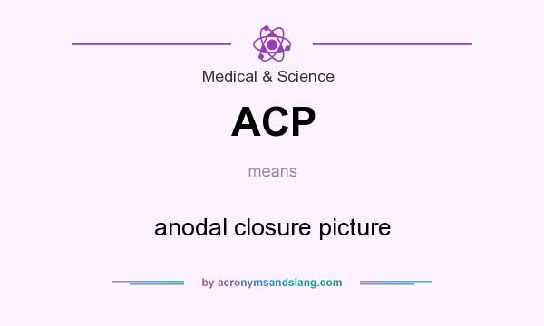What does ACP mean? It stands for anodal closure picture