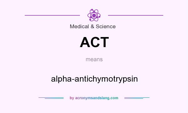 What does ACT mean? It stands for alpha-antichymotrypsin