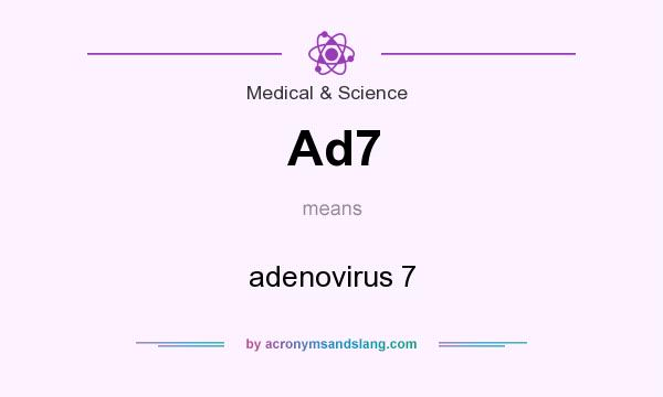 What does Ad7 mean? It stands for adenovirus 7