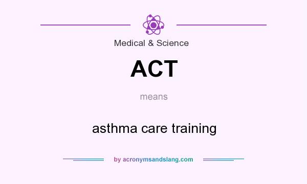 What does ACT mean? It stands for asthma care training