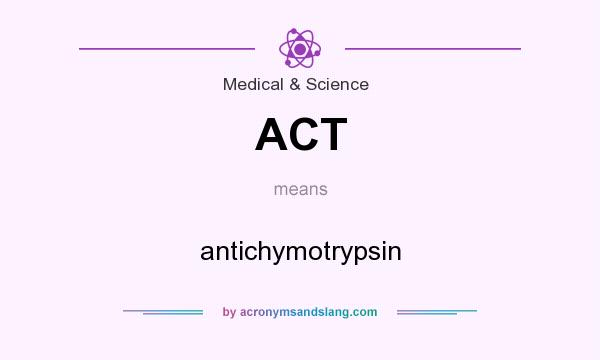 What does ACT mean? It stands for antichymotrypsin