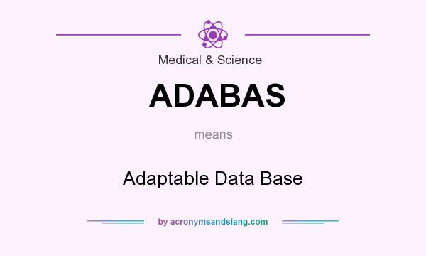 What does ADABAS mean? It stands for Adaptable Data Base